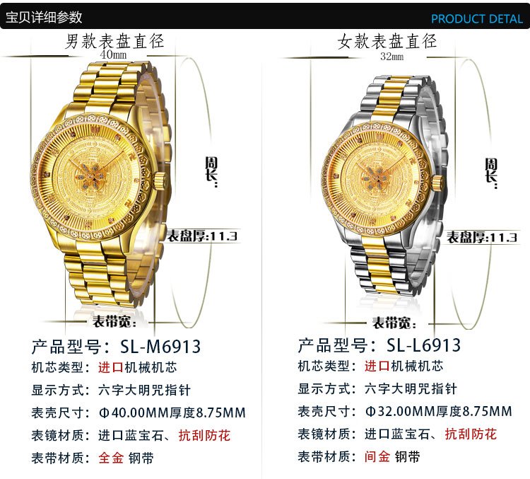 六字大明咒佛表