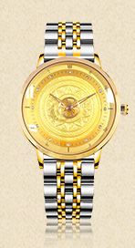 【祈福手表】黃財神新款鋼帶佛表